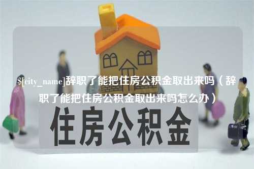 湛江辞职了能把住房公积金取出来吗（辞职了能把住房公积金取出来吗怎么办）