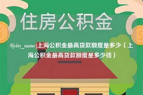 湛江上海公积金最高贷款额度是多少（上海公积金最高贷款额度是多少钱）